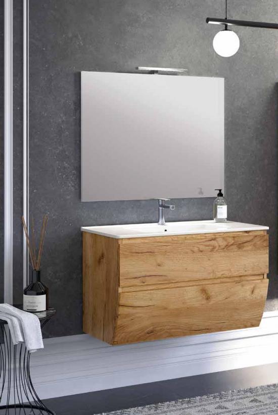 ARREDO BAGNO ECOFLY 91 FINITURA LEGNO K003 LEGNO K005 K001 K009