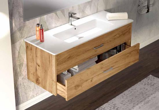 ARREDO BAGNO ECOSLIM 121 FINITURA LEGNO K003 LEGNO K005 K001 K009