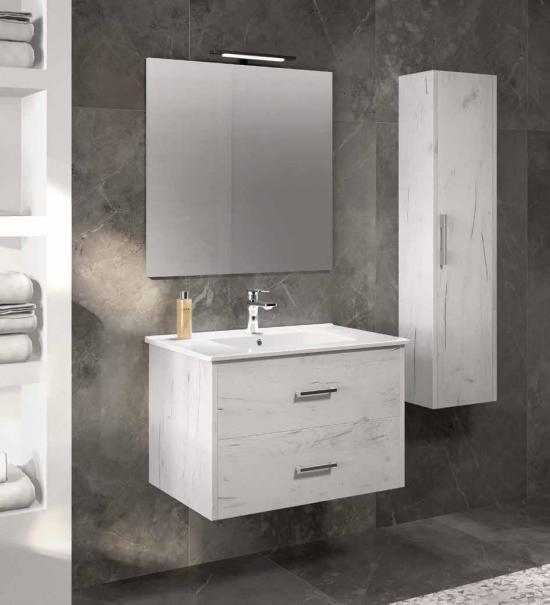 ARREDO BAGNO ECOSLIM 71+COLONNA 30 FINITURA LEGNO BCO K001 LEGNO K005 K003 K009