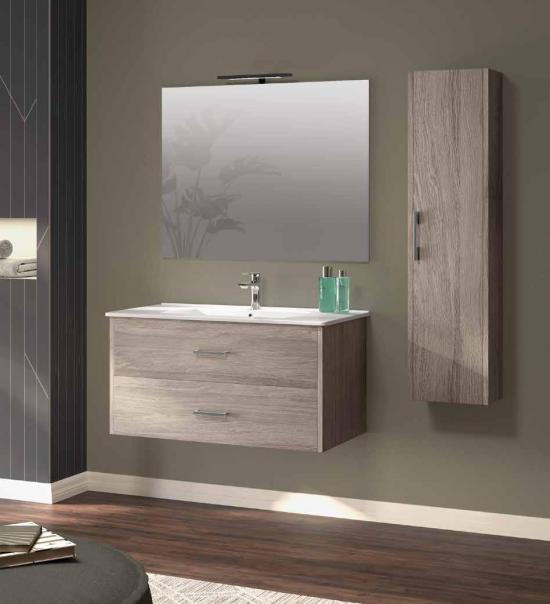 ARREDO BAGNO ECOSLIM 91+COLONNA 30  LEGNO K005 O LEGNO K001 K003 K009