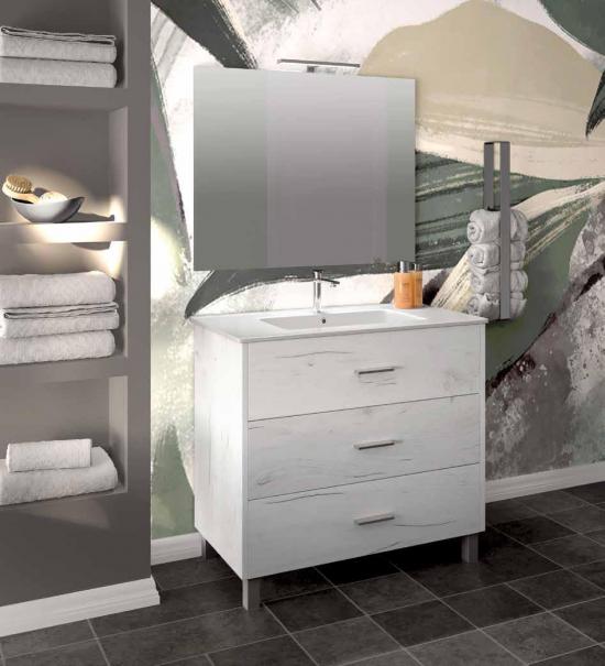 ARREDO BAGNO ECOSLIM 91T FINITURA LEGNO BIANCO VENATO K001 O LEGNO K003 K005 K009