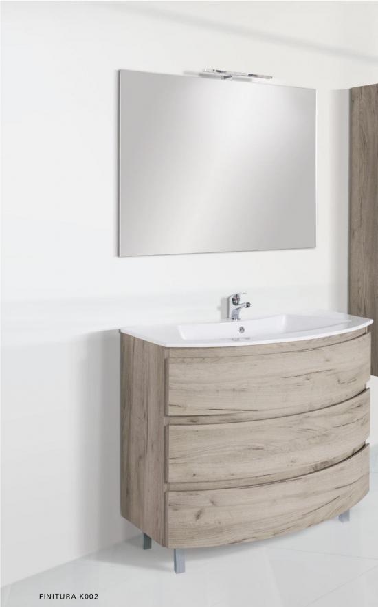 ARREDO BAGNO MOBILE CIRCLE 93 A TERRA GLOBAL TRADE K002 3 CASSETTI E SPECCHIO