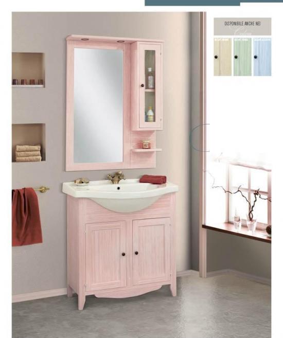 ARREDO BAGNO MOBILE CLASSICO DECAPE' ROSA VENEZIA CM.85X50