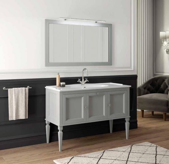 ARREDO BAGNO MOBILE GLAMOUR GL122  CM 122 LACCATO  OPACO RAL7004
