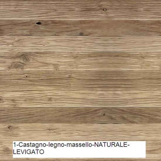 ARREDO BAGNO MOBILE LIFE 08 CASTAGNO VECCHIO cm 212 LEGNO MASSELLO