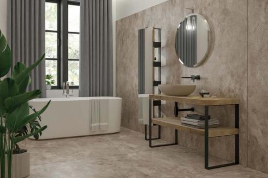 ARREDO BAGNO MOBILE LIFE 11 CASTAGNO NAT.LEVIGATO cm 120 LEGNO MASSELLO
