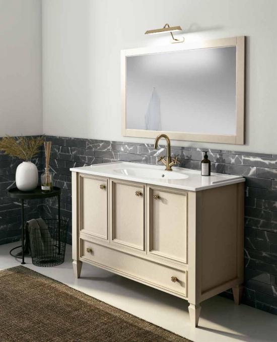 ARREDO BAGNO MOBILE PROVENCE PRO122B  CM 122 AVORIO ANTICATO