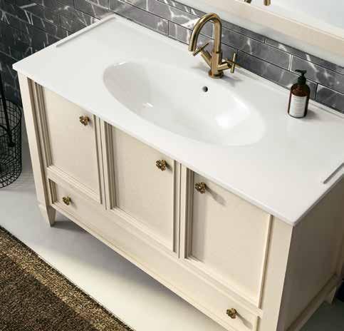 ARREDO BAGNO MOBILE PROVENCE PRO122B  CM 122 AVORIO ANTICATO