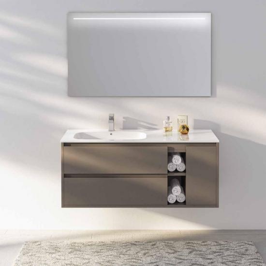 ARREDO BAGNO MOBILE SMART121ACL CM 121 FINITURA LACCATO OPACO RAL7006