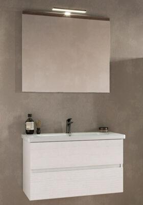 ARREDO BAGNO MOBILE SOFT 03 cm.80 FINITURA BIANCO LARIX