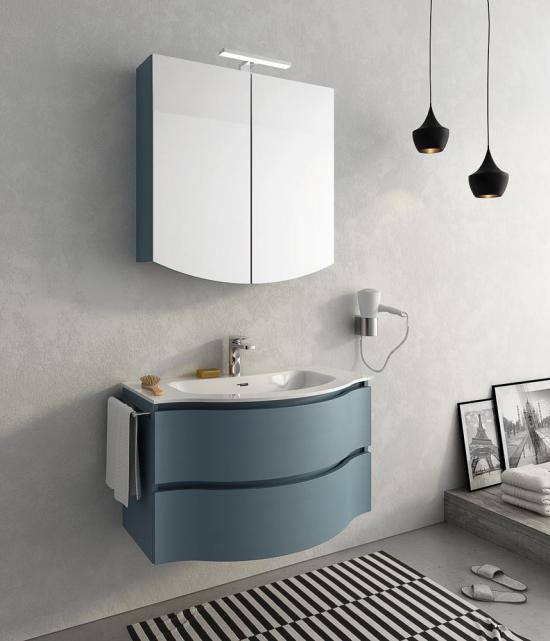 ARREDO BAGNO MOBILE URBAN BROADWAY B2 cm 85 TRANCHE BLU O ALTRE FINITURE