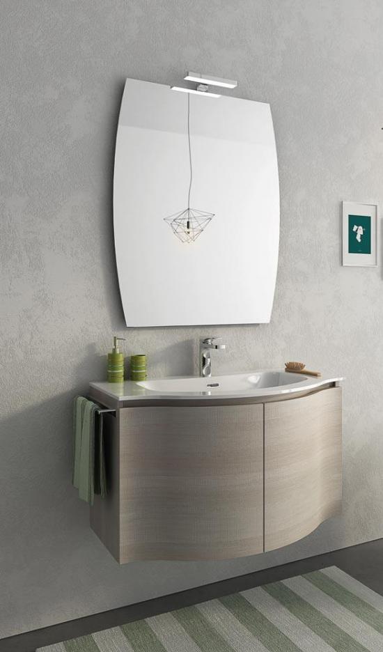 ARREDO BAGNO MOBILE URBAN BROADWAY B7 cm 85 TRANCHE ROVERE CHIARO O ALTRE FINITURE