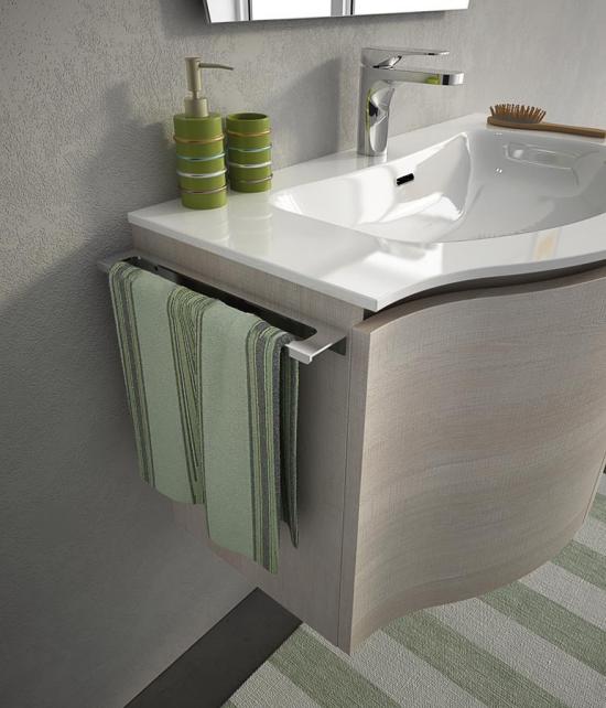 ARREDO BAGNO MOBILE URBAN BROADWAY B7 cm 85 TRANCHE ROVERE CHIARO O ALTRE FINITURE