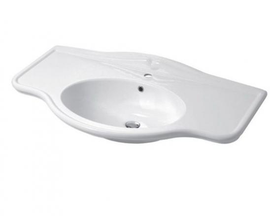 ARREDO BAGNO  PAESTUM 108 FRONTALE IN MASSELLO LEGNO FINITURA NOCE