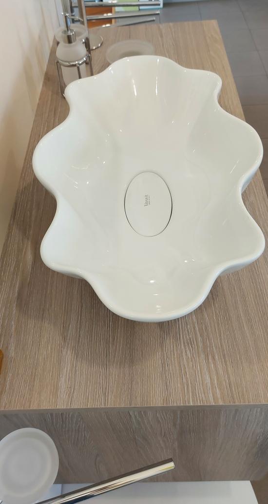 ARREDO BAGNO SMART 121 LEGNO NOBILITATO  K005 LAVABO APPOGGIO  E SPECCHIO