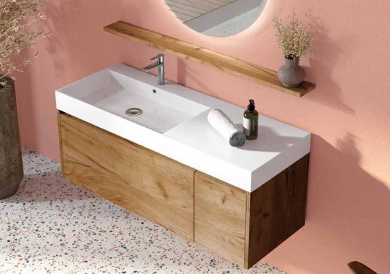 ARREDO BAGNO SWING121SX CM 121 FINITURA LEGNO K003 LEGNO K005 K001 K009