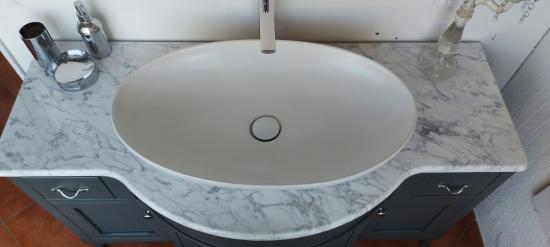 ARREDO BAGNO TIVOLI 134 MASSELLO LEGNO LACCATO OPACO GRIGIO SPECCHIO CORNICE PIOMBO