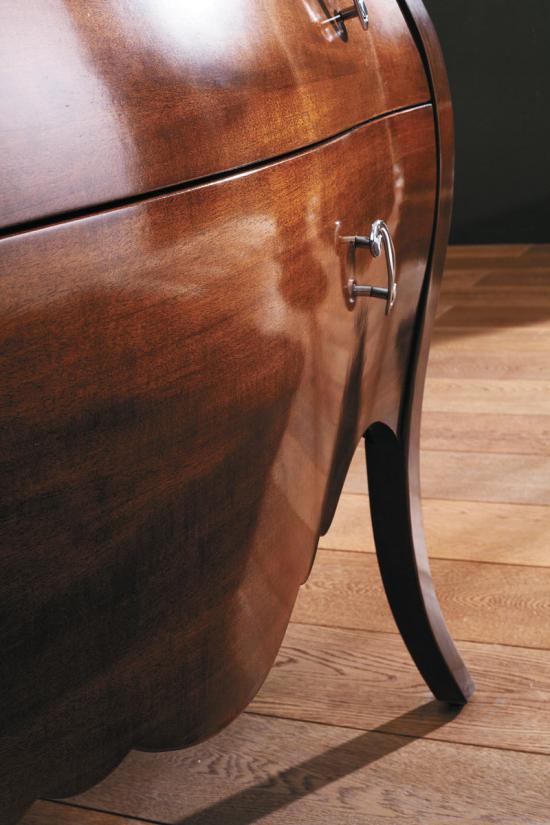 ARREDO BAGNO VANITY 03 cm.109 FINITURA NOCE  E TOP MARMO TECNICO BOTTICINO