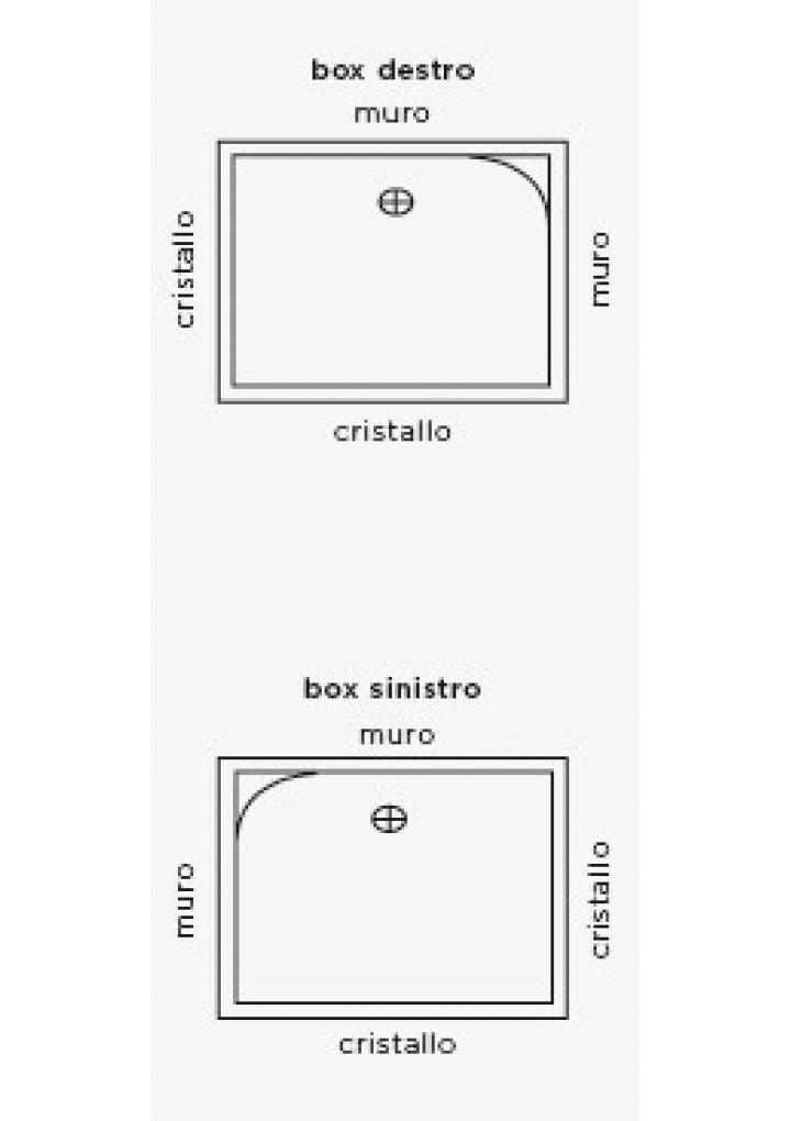 BOX DOCCIA IDROMASSAGGIO RETTANGOLARE 72x90 ANDROMEDA MADE IN ITALY
