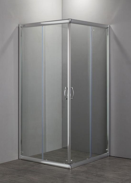 BOX DOCCIA QUADRATO NOLAN 80X80 CROMO LUCIDO CRISTALLO SP 6MM