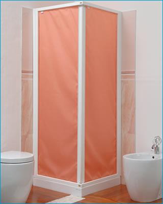 BOX DOCCIA RETTANGOLARE 70X90 DOPPIA PORTA TELAIO ALLUMINIO BIANCO LAVABILE IN LAVATRICE