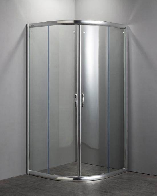 BOX DOCCIA SEMICIRCOLARE NOLAN 80X80 CROMO CRISTALLO SP.6MM