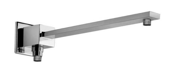  BRACCIO DOCCIA QUADRO 35 LUX CON DEVIATORE IN OTTONE CROMATO