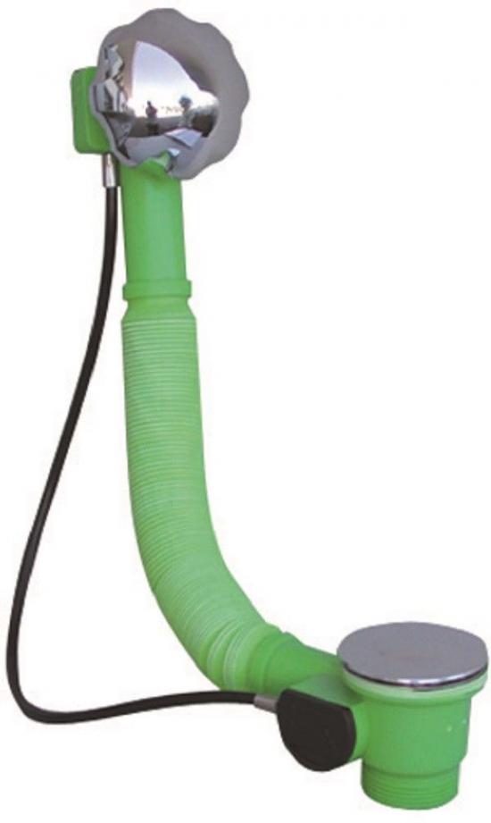 COLONNA SCARICO VASCA AUTOMATICA CON MANIGLIA E TAPPO CROMO IN PVC EXTENSA