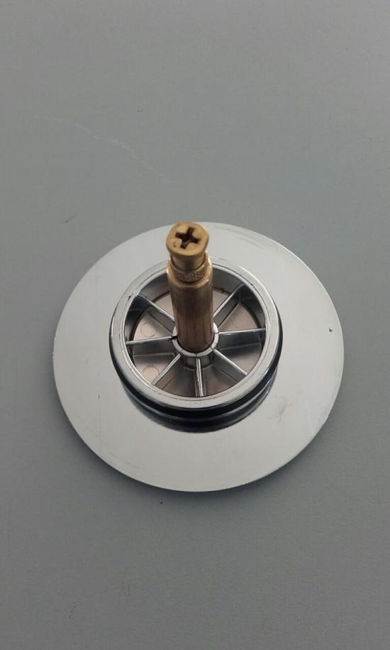 COLONNA SCARICO VASCA AUTOMATICA CON MANIGLIA E TAPPO CROMO IN PVC EXTENSA
