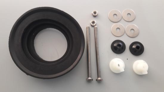 GUARNIZIONE E KIT FISSAGGIO CASSETTA CERAMICA WC MONOBLOCCO UNIVERSALE