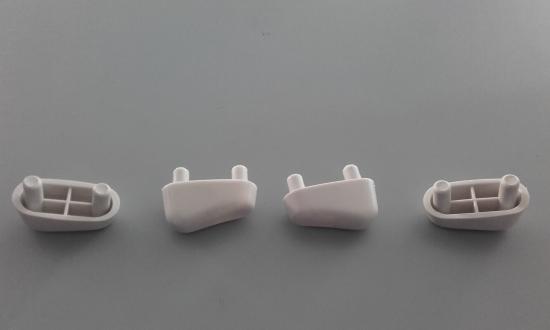 KIT 4 PEZZI PARACOLPO H.17/10 MM SAGOMATO 2 PIOLI INTERASSE 25MM PER BORDO TONDO