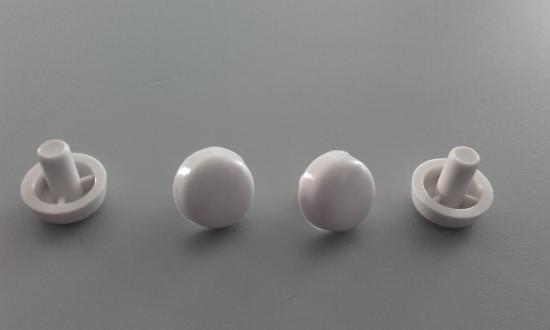KIT 4PEZZI PARACOLPO TONDO 1 PIOLO DIMENSIONE H.7X17MM