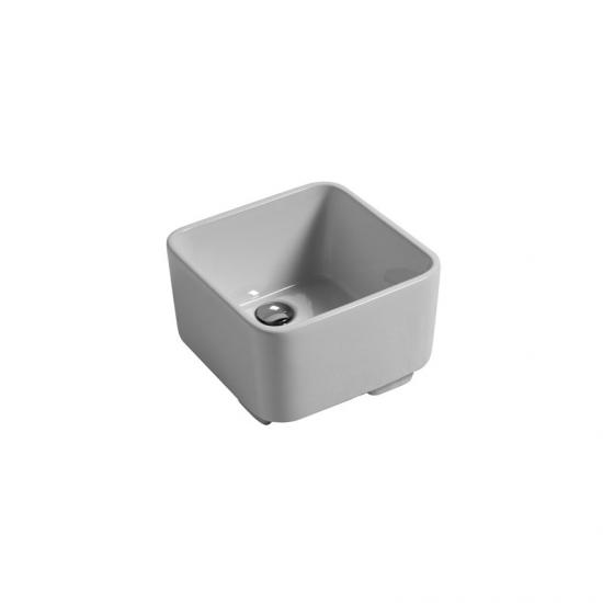 LAVABO DA APPOGGIO/SEMINCASSO CATINO QUADRO FLY CM.36X36 H.19/23 CERAMICA BIANCO