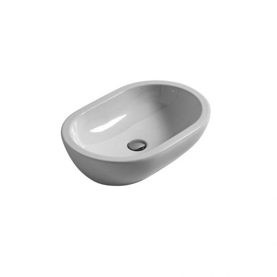 LAVABO DA APPOGGIO CM.60X40X18 ZIP CERAMICA BIANCO