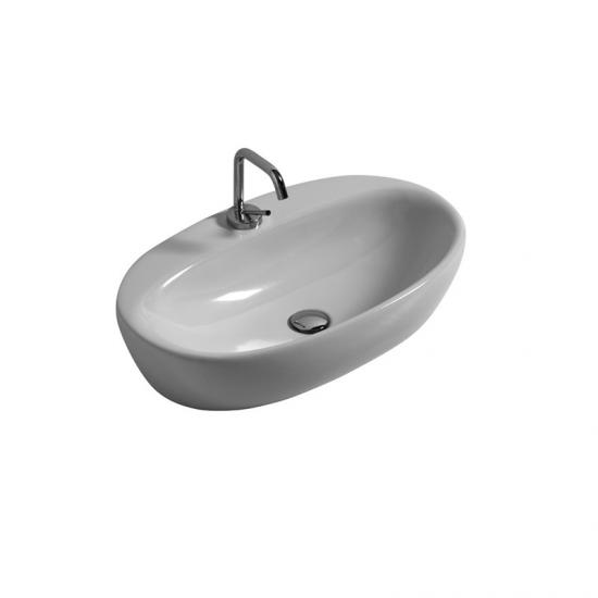 LAVABO DA APPOGGIO CM.64,5X39,3X14 ARRO CERAMICA BIANCO