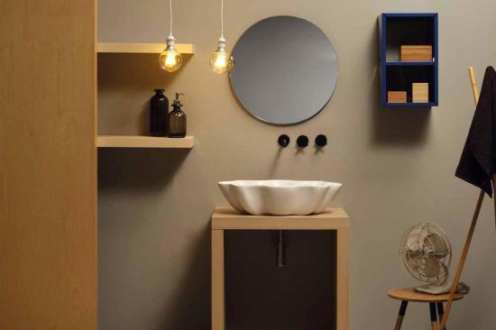 LAVABO DA APPOGGIO CM.65X39 H.16,5 SEASTAR CERAMICA BIANCO