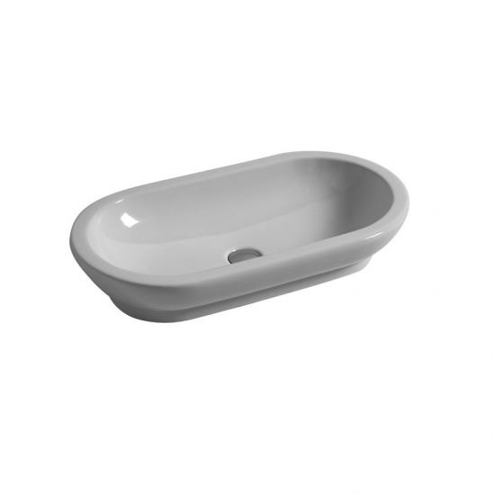 LAVABO DA APPOGGIO CM.70X37X15 SAMMY CERAMICA BIANCO