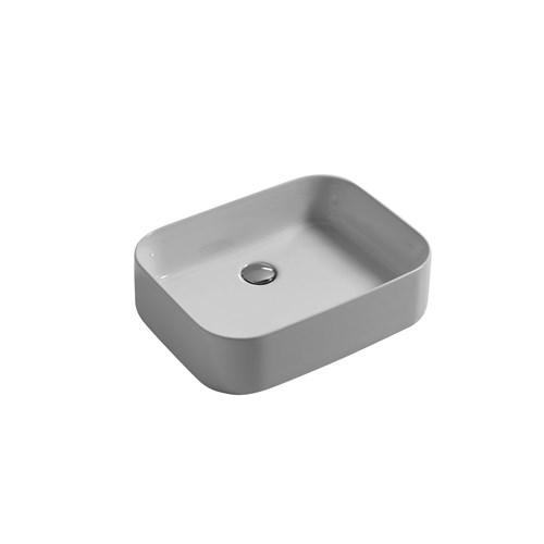 LAVABO DA APPOGGIO RETTANGOLARE PIAVE CM 50X38  CERAMICA BIANCO
