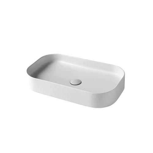 LAVABO DA APPOGGIO THIN 65 X 38 H 11 CERAMICA BIANCO