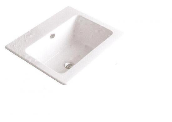 LAVABO IN CERAMICA MULTIUSO ASSO 63X51 MONOFORO BIANCO RETTIFICATO