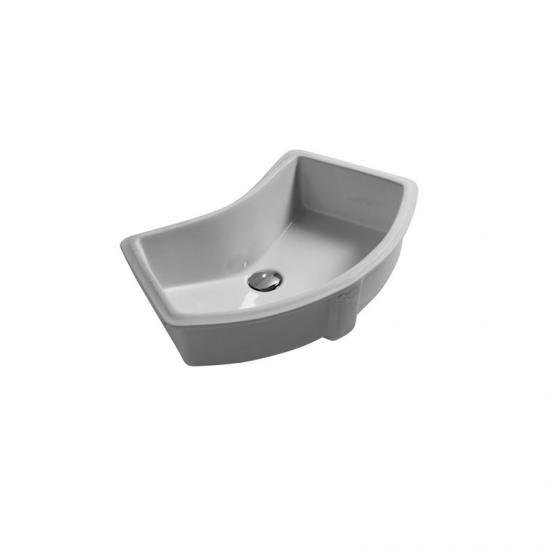 LAVABO INCASSO SOTTOPIANO ARAL MINI CM.62 X 39 CERAMICA BIANCO
