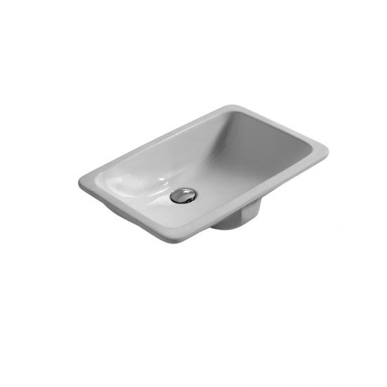 LAVABO INCASSO SOTTOPIANO BABY CM.56X37 CERAMICA BIANCO