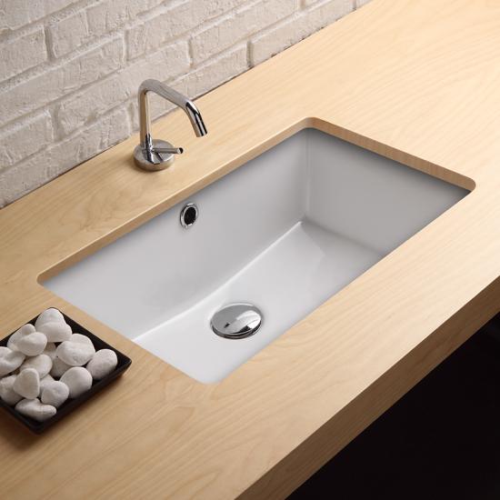 <p>LAVABO INCASSO SOTTOPIANO CM.54X35 CITY CERAMICA BIANCO</p>