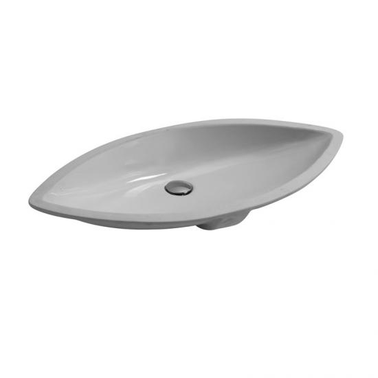 LAVABO INCASSO SOTTOPIANO LAGUNA CM.70X40 CERAMICA BIANCO