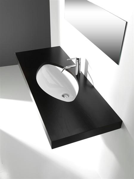 LAVABO INCASSO SOTTOPIANO LAGUNA CM.70X40 CERAMICA BIANCO