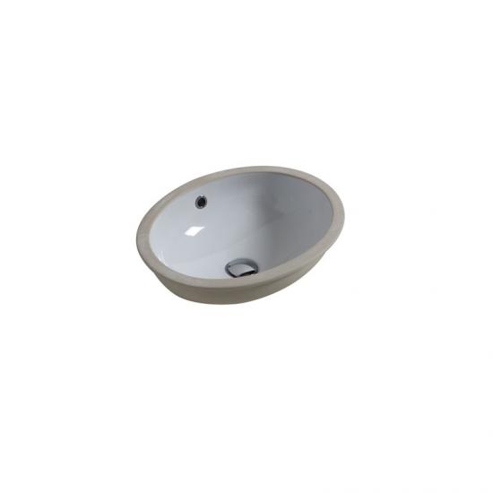 LAVABO INCASSO SOTTOPIANO OVALE OVAL 105 CM.46,5 X 38 CERAMICA BIANCO