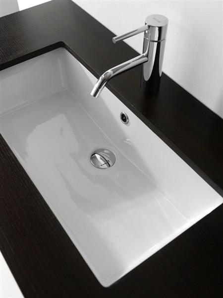 LAVABO INCASSO SOTTOPIANO RIO 65 CM.65 X 34 CERAMICA BIANCO