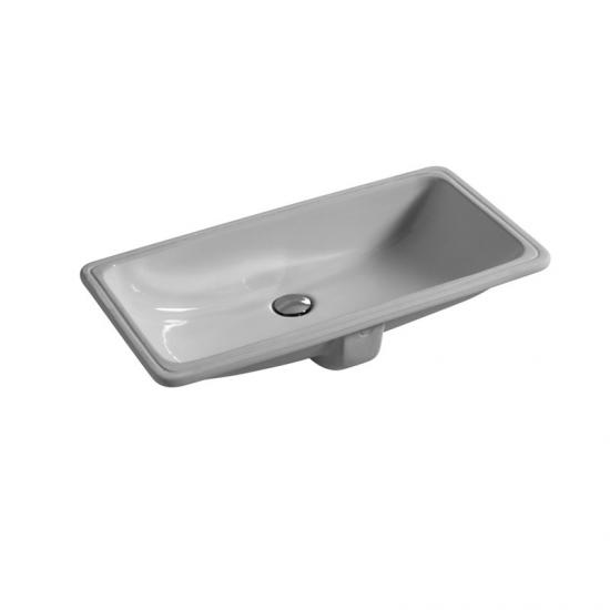 LAVABO INCASSO SOTTOPIANO SMALL CM.71X37 CERAMICA BIANCO