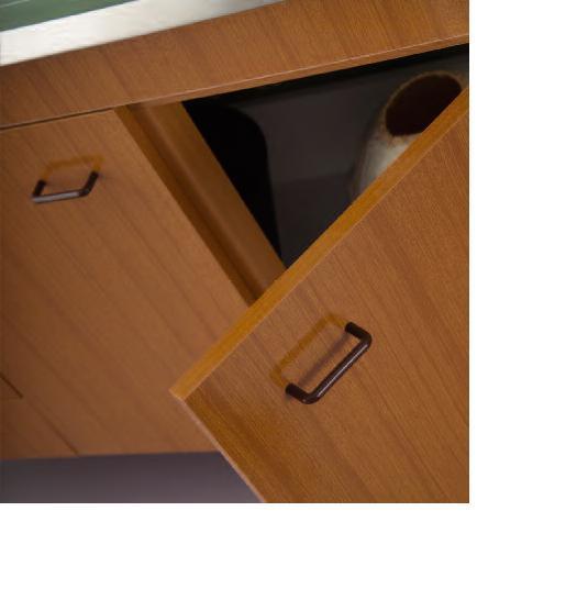 LAVELLO INOX 120X50 CON MOBILE 2 ANTE 4 CASSETTI LADY TEAK O BIANCO CON PENSILE E SCOLAPIATTI