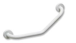 MANIGLIONE DI SICUREZZA AUSILI DISABILI ACETALICO BIANCO 45° LARGH. CM.30X30